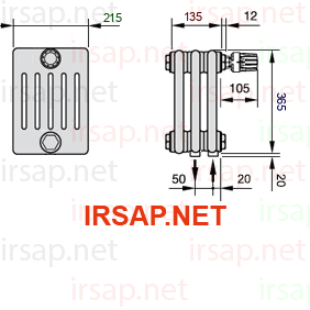 Радиатор IRSAP Tesi 60365/3 T25 CL 01